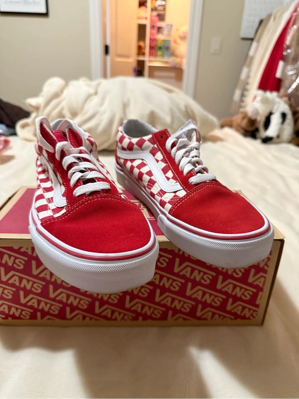 Vans Checkered Old Skool (red/white)